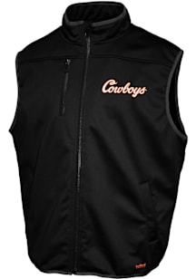 Oklahoma State Cowboys Mens Black FC Softshell Sleeveless Jacket