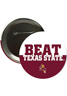 Arizona State Sun Devils BEAT Texas State 3" Button - Red