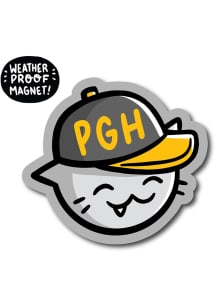 Pittsburgh Baseball Hat Car Magnet