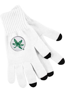 Ohio State Buckeyes LogoFit Smart Touch Mens Gloves - White