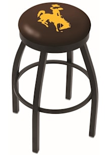 Wyoming Cowboys Black Pub Stool - Black