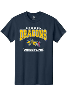 Drexel Dragons Navy Blue Summit Sportswear Wrestling Short Sleeve T Shirt