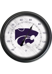 Black K-State Wildcats Outdoor Thermometer Weather Tool