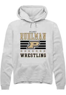 Delaney Ruhlman Purdue Boilermakers Mens White NIL Striped Player Hood
