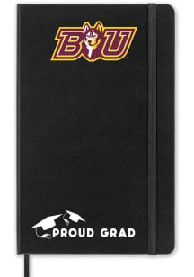 Bloomsburg University Huskies Proud Grad team logo Notebook and Folder - Black