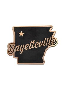 Fayetteville State Shape Metallic Stickers