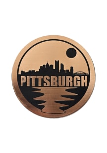 Pittsburgh Skyline Metallic Graphic Stickers - Gold