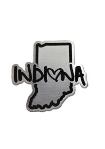 Indiana State Shape Metallic Stickers