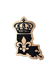 Louisiana State Shape Metallic Stickers