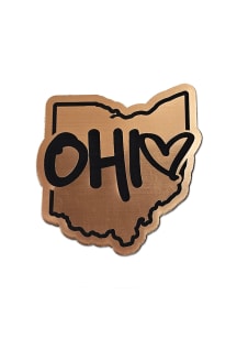 Ohio State Shape Metallic Stickers