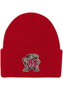 LogoFit Maryland Terrapins North Pole Baby Knit Hat - Red