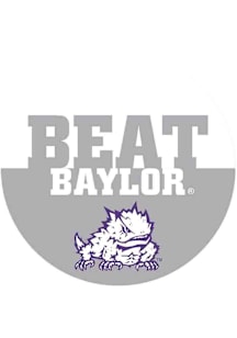 TCU Horned Frogs 3" Beat Baylor Button - Purple