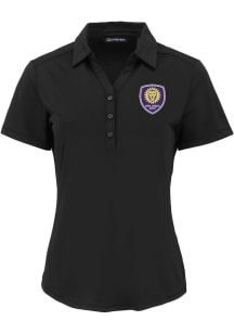 Cutter and Buck Orlando City SC Womens Black Forge Eco Polo Short Sleeve Polo Shirt