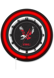 Eastern Washington Eagles 19in Neon Wall Clock