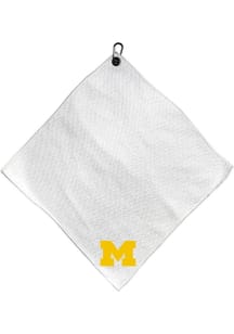 White Michigan Wolverines Microfiber 15x15 Golf Towel