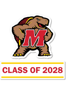 Red Maryland Terrapins 3 Inch Class of 2028 Decal