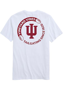 Vineyard Vines Indiana Hoosiers White Football Short Sleeve T Shirt