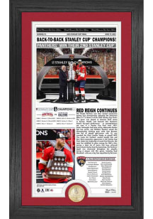 Florida Panthers 2025 Stanley Cup Champions Front Page News Plaque