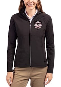 Cutter and Buck Indiana Hoosiers Womens Black 2025 CFP National Champions Adapt Eco Light Weight J..