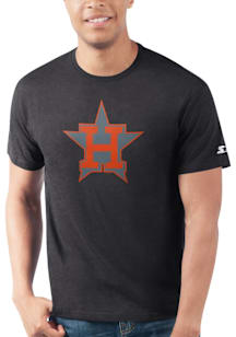 Starter Houston Astros Black Pop Outline Short Sleeve T Shirt
