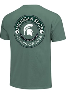 Michigan State Spartans Green Class of 2026 Short Sleeve T Shirt