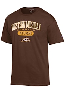 Champion Western Michigan Broncos Brown Pill Alumni Jersey Short Sleeve T Shirt