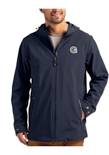 Cutter and Buck Georgetown Hoyas Mens Navy Blue Camano Light Weight Jacket
