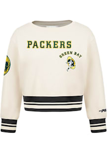 Pro Standard Green Bay Packers Toddler White Retro Classics Long Sleeve Crew T Shirt