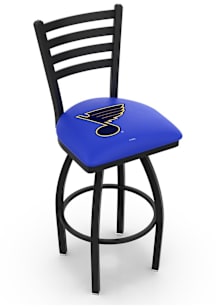 St Louis Blues High Back Swivel Pub Stool - Black