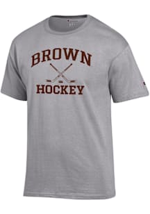 Champion Brown Bears Grey Hockey Jersey Short Sleeve T Shirt