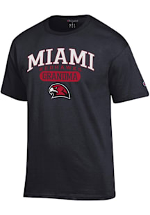 Champion Miami RedHawks Black Pill Box Grandma Jersey Short Sleeve T Shirt