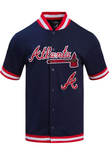 Pro Standard Atlanta Braves Mens Navy Blue Classic Jersey