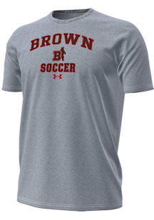 Under Armour Brown Bears Grey Soccer Performance Short Sleeve T Shirt
