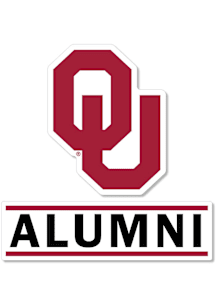 Oklahoma Sooners 3 Inch Alumni Auto Decal - Crimson
