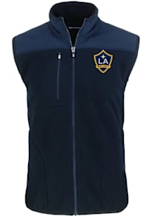 Cutter and Buck LA Galaxy Big and Tall Navy Blue Cascade Sherpa Mens Vest