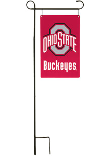 Ohio State Buckeyes 12 x 39 Garden Flag Metal Yard Sign