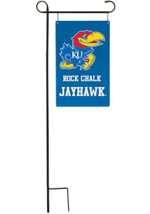 Kansas Jayhawks 12 x 39 Garden Flag Metal Yard Sign