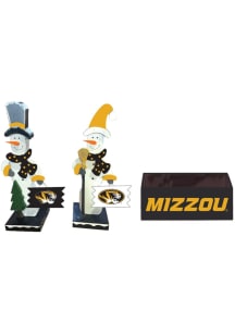 Missouri Tigers Wooden Snowmen Decor