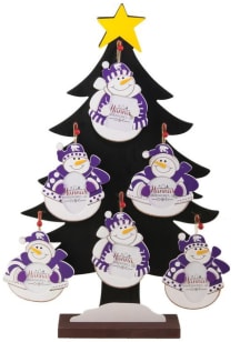 Purple K-State Wildcats 3 Asst Ornament