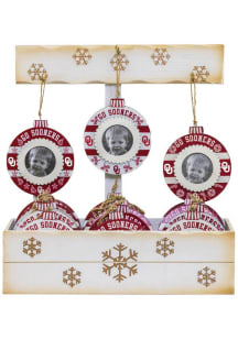 Oklahoma Sooners 3 Asst Ornament