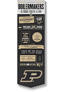 Purdue Boilermakers Wall Art Sign - Gold