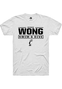 Benson Wong Cincinnati Bearcats White NIL Stacked Box Short Sleeve Player T Shirt