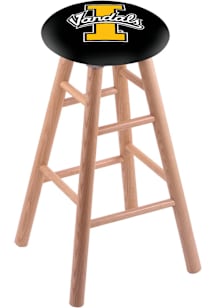 Idaho Vandals Round Cushion Oak Pub Stool - Brown