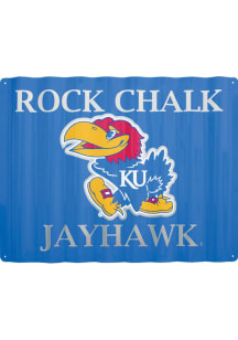 Kansas Jayhawks Corrugated Metal Sign