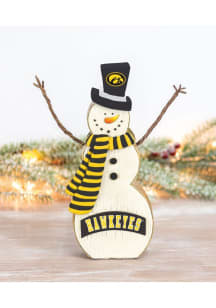 Iowa Hawkeyes Resin Snowman Decor