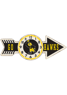 Iowa Hawkeyes Arrow Wall Clock