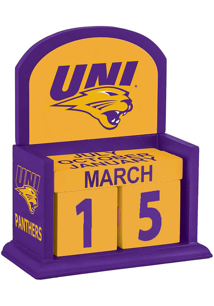 Northern Iowa Panthers Perpetual Desk and Office Desk Calendar