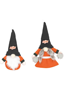 Oklahoma State Cowboys Gnome Ornament - White