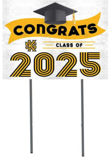 Kennesaw State Owls KH Sports Fan 18x24 Yard Sign with Stakes Class of 2025 Yard Sign - White