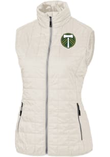 Cutter and Buck Portland Timbers Womens White Rainier PrimaLoft Vest